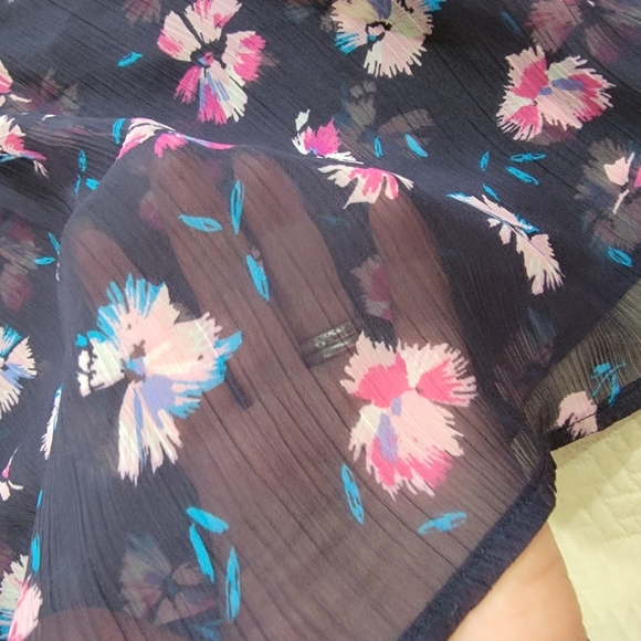 St. John's Bay Floral Sheer Women's Tunic Top Size XL - Picture 5 of 14